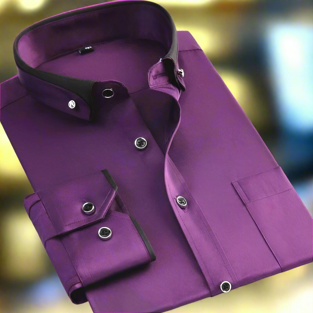 Leonard Classic Long-Sleeve Shirt in Lilac