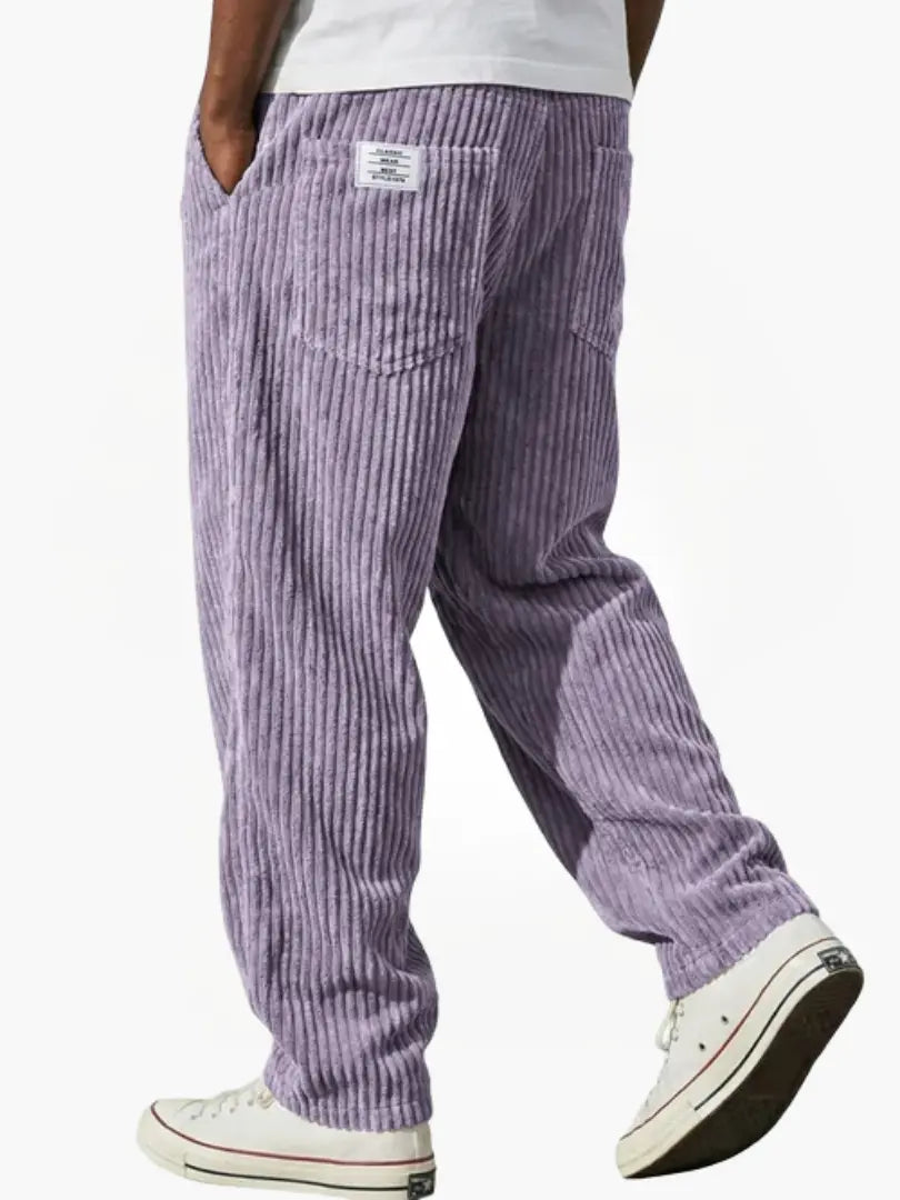 Walter Men's Corduroy Pants in Purple