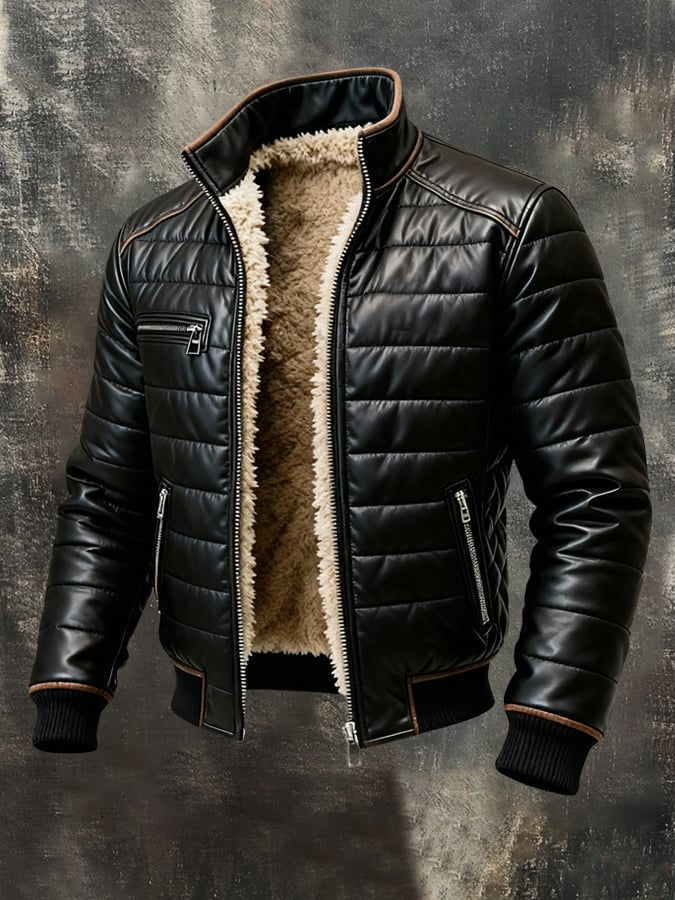 Aldrin - Quilted Sherpa-Lined Jacket
