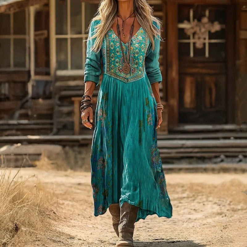 Louisa Elegant Bohemian Maxi Dress