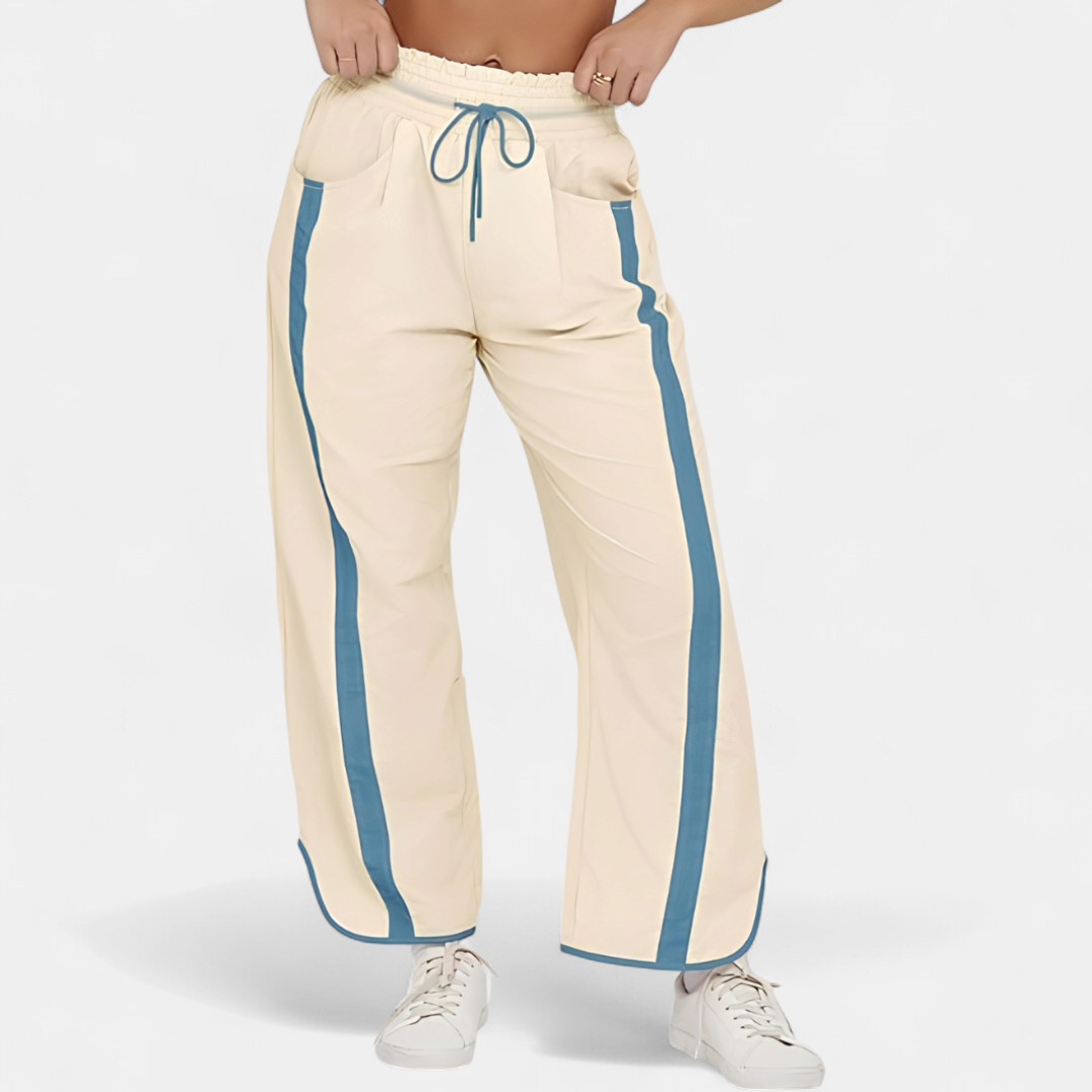 ALEX™ – Y2K Color-Block Drawstring Barrel Pants