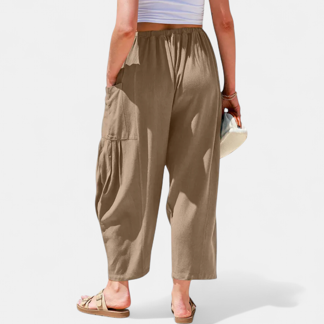 BREEZE™ – Flowy Linen Wide-Leg Beach Pants