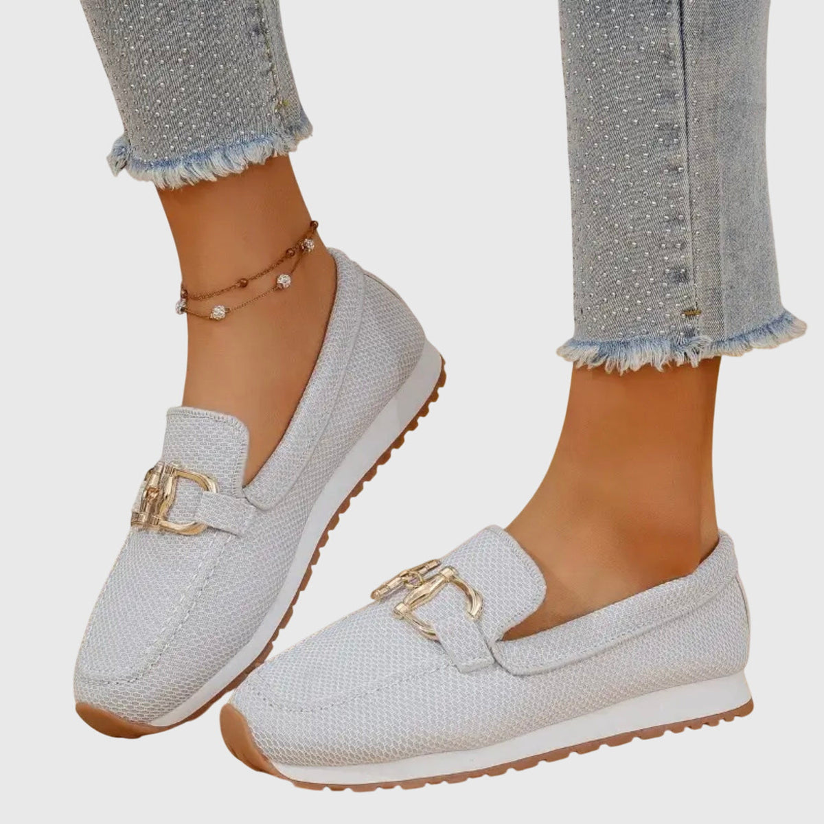 Mabel Orthopedic Loafers in White