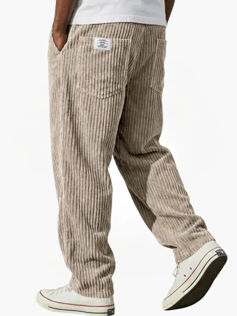 Walter Men's Corduroy Pants in Khaki