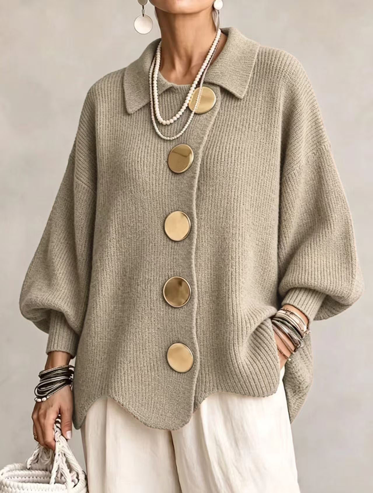 Rosalie Cardigan - Beige