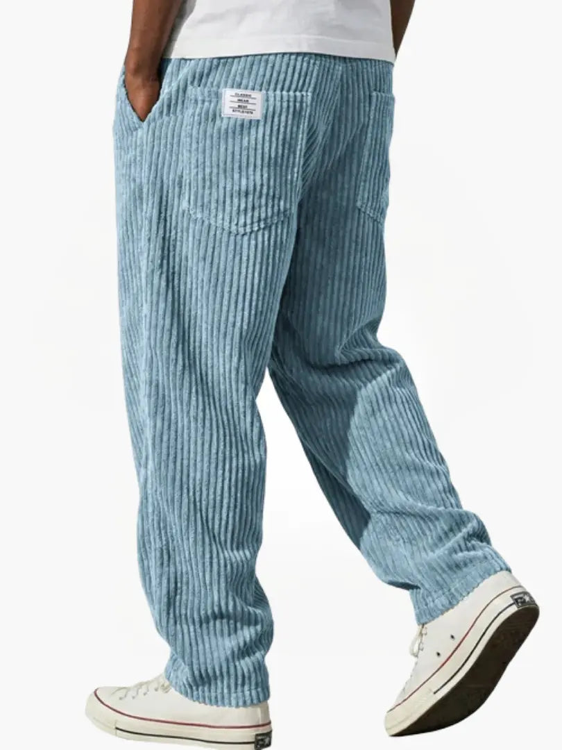 Walter Men's Corduroy Pants in Light Blue