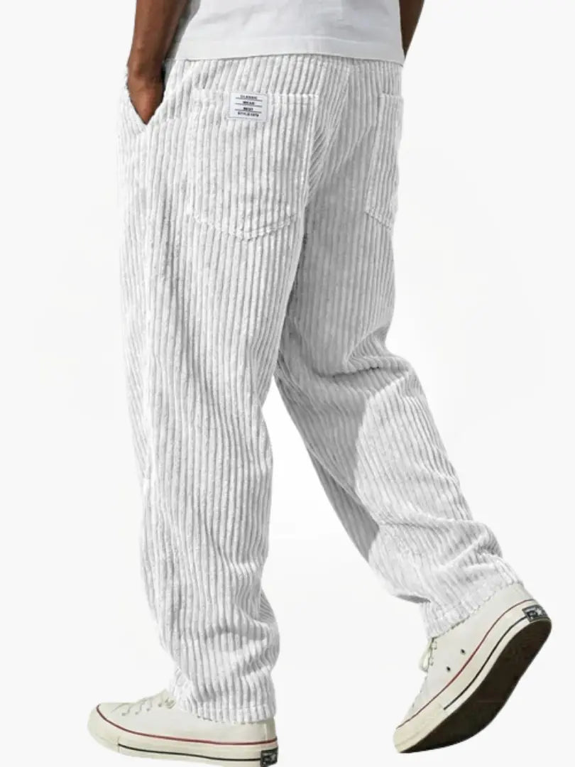 Walter Men's Corduroy Pants in White