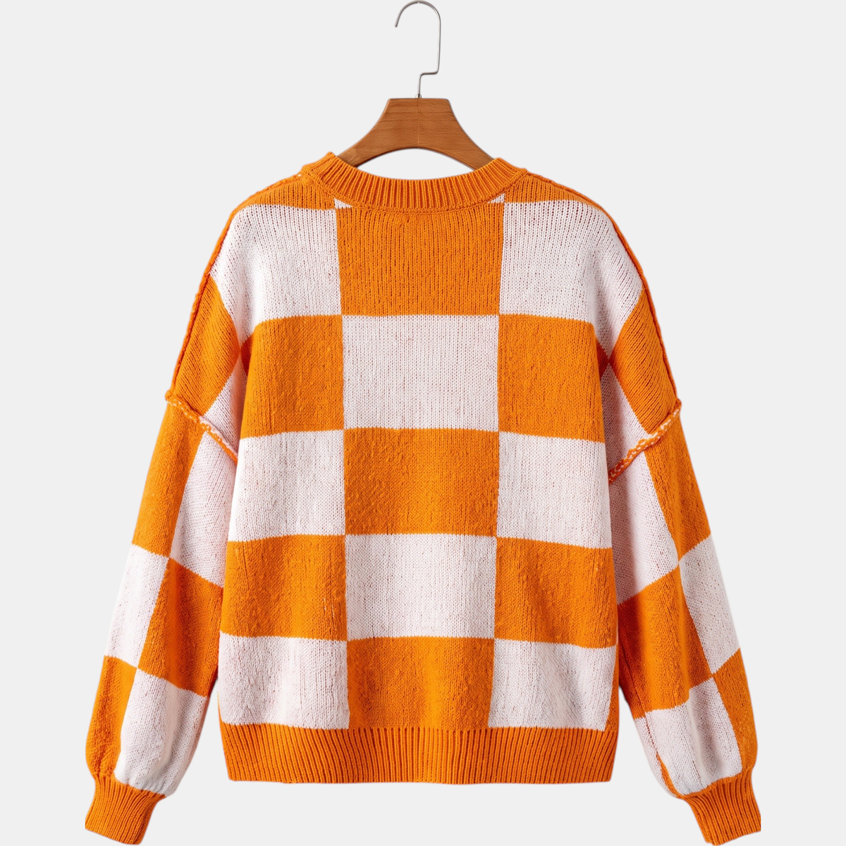 Women's Oversized Balloon Sleeve Chunky Knit Sweater