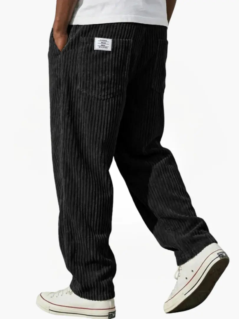 Walter Men's Corduroy Pants in Black