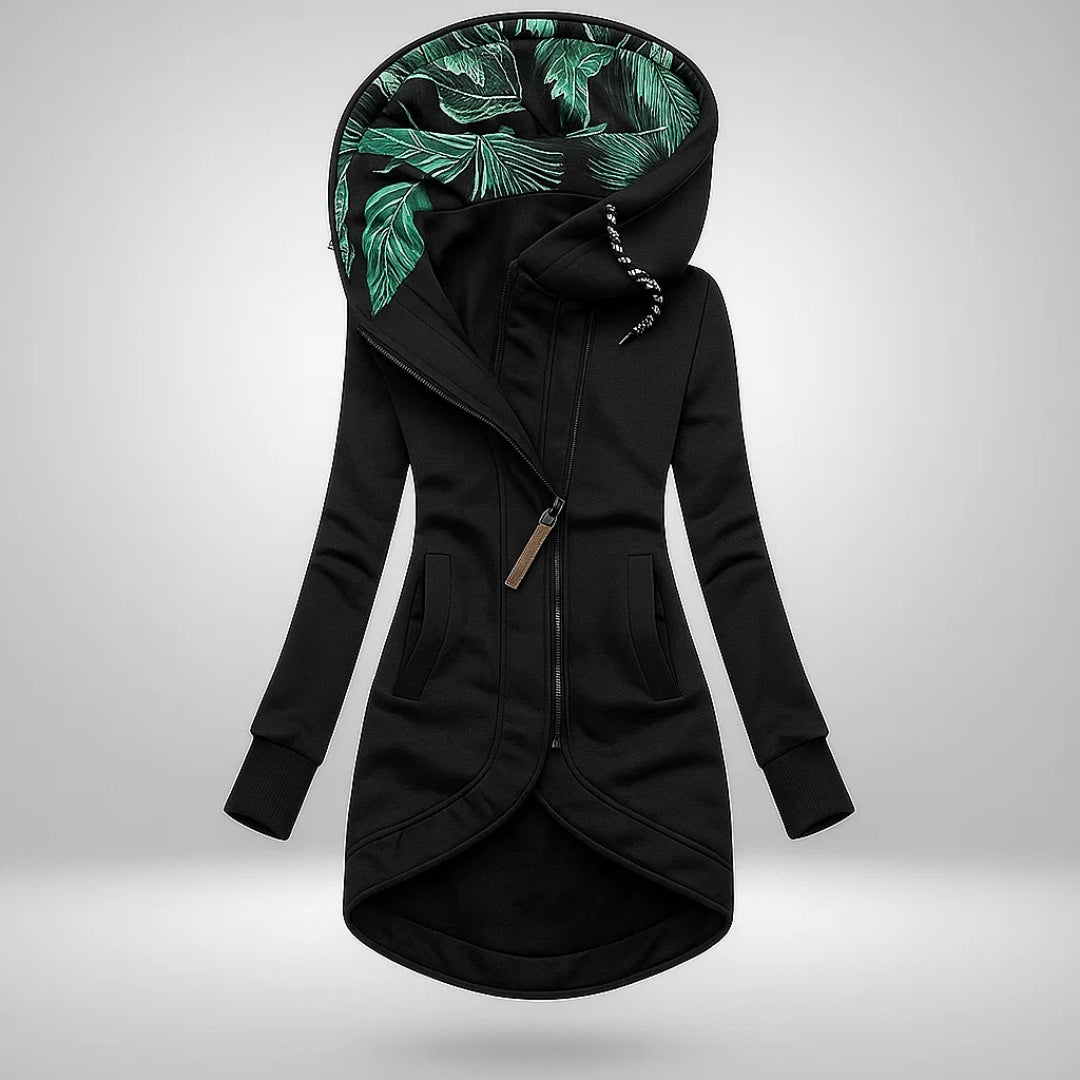 Bernadette Quilted Winter Coat in Black