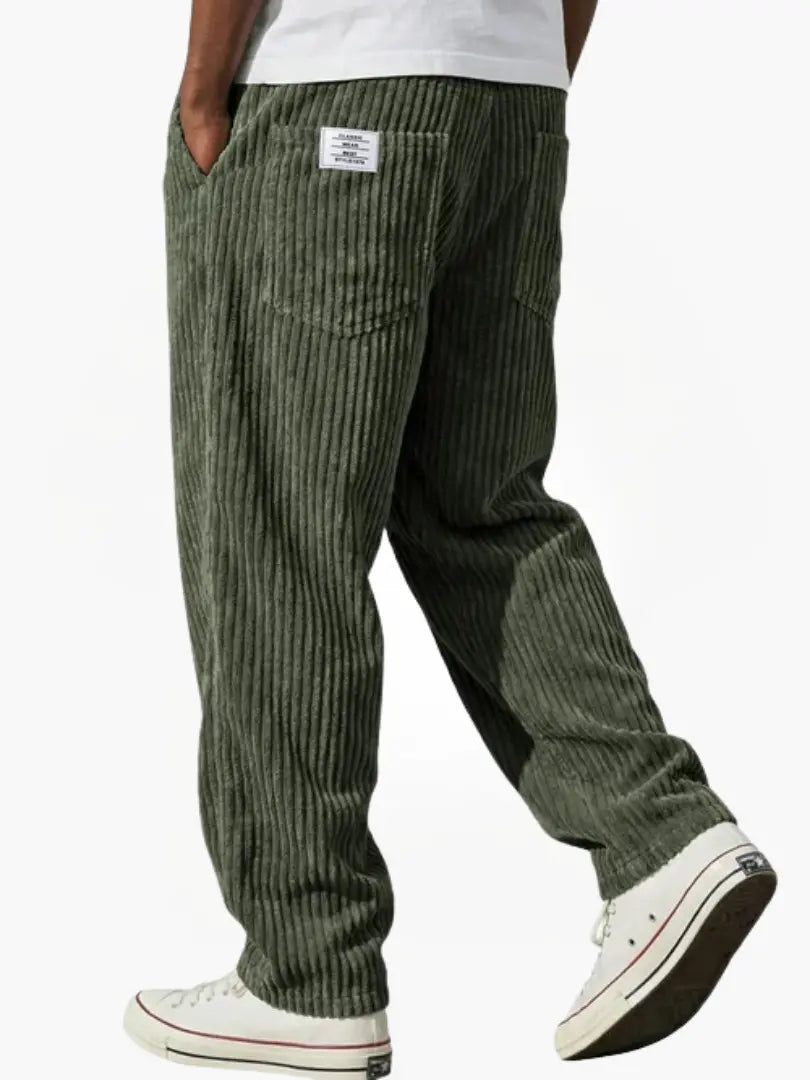 Walter Men's Corduroy Pants in Green