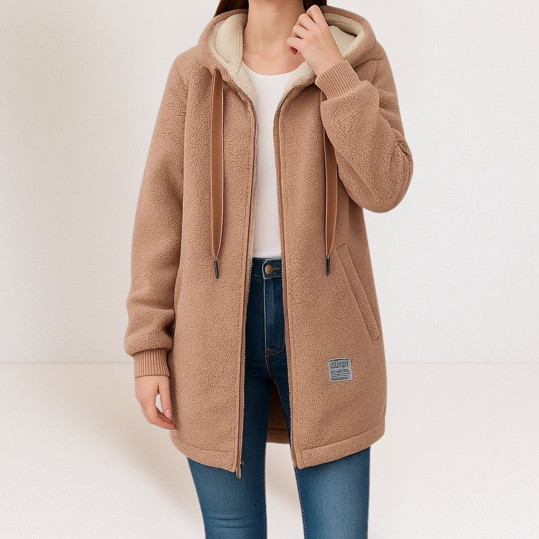 Annette Fleece Jacket - Brown