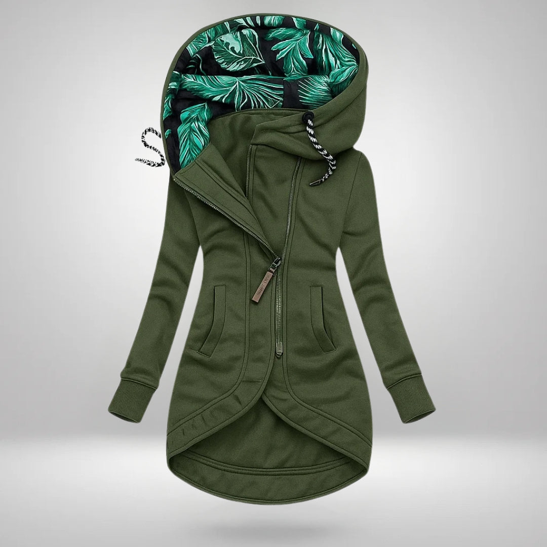 Bernadette Quilted Winter Coat in Green