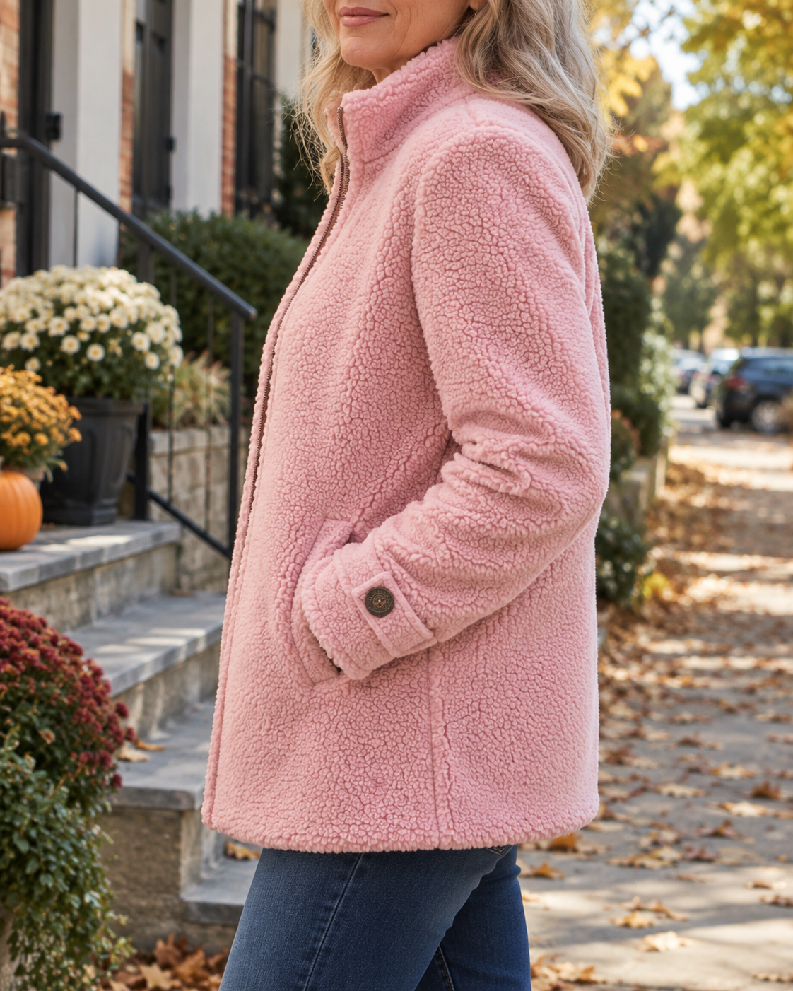 Sharon Cozy Stand Collar Jacket