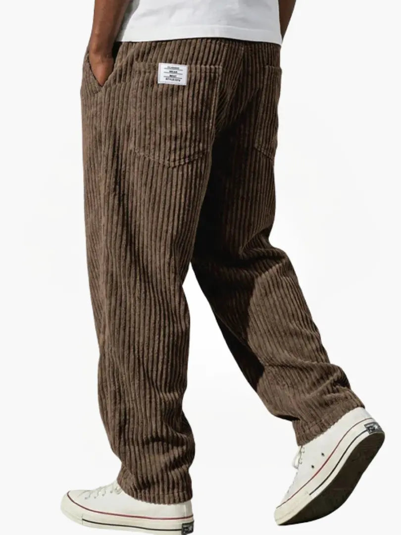 Walter Men's Corduroy Pants in Brown