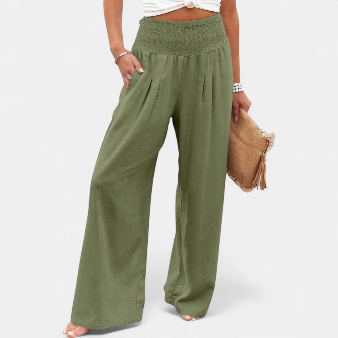 BREELAN™ – Relaxed Wide-Leg Linen Pants