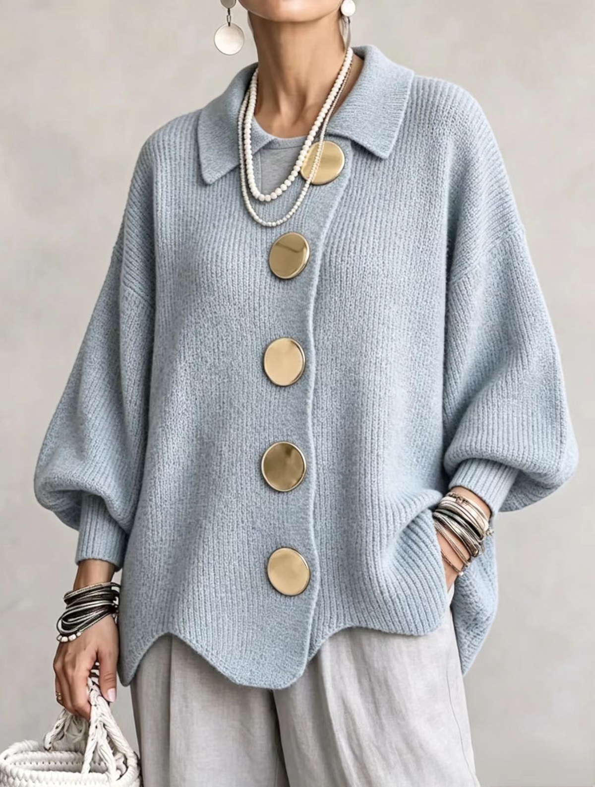 Rosalie Cardigan - Light Blue