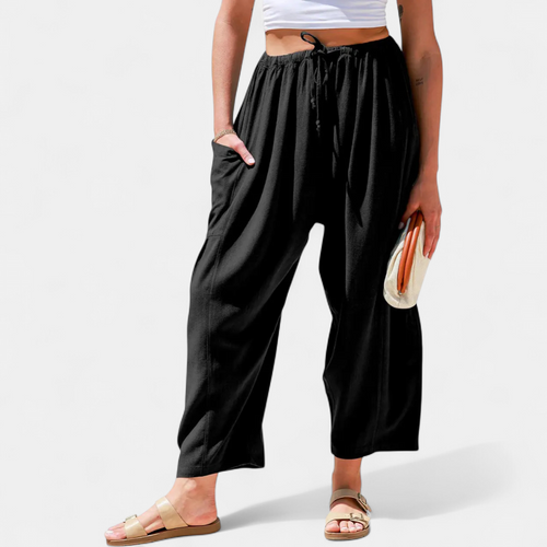 BREEZE™ – Flowy Linen Wide-Leg Beach Pants