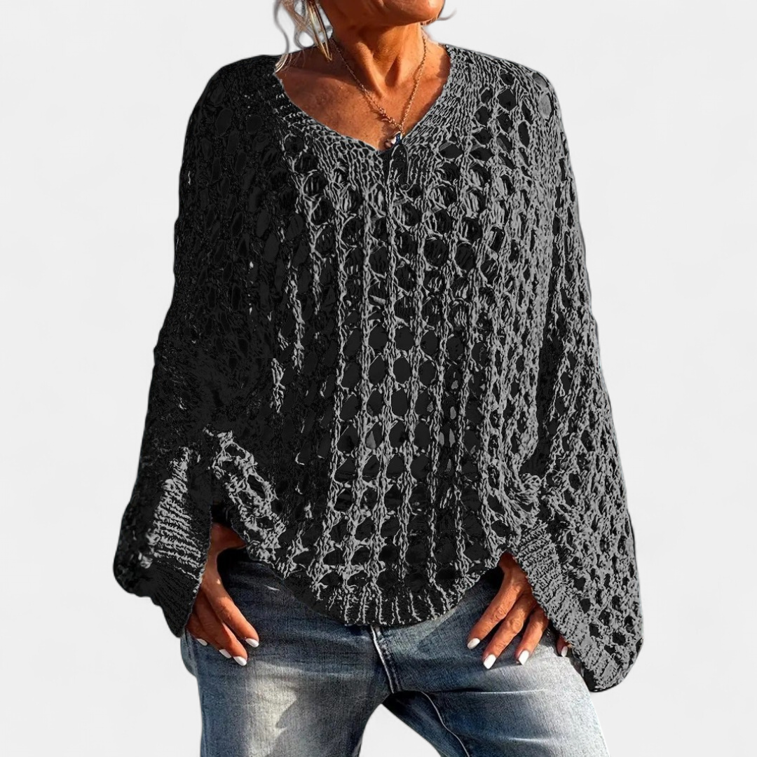 SOLÈNE™ – Sexy Open-Knit Beach Cover-Up