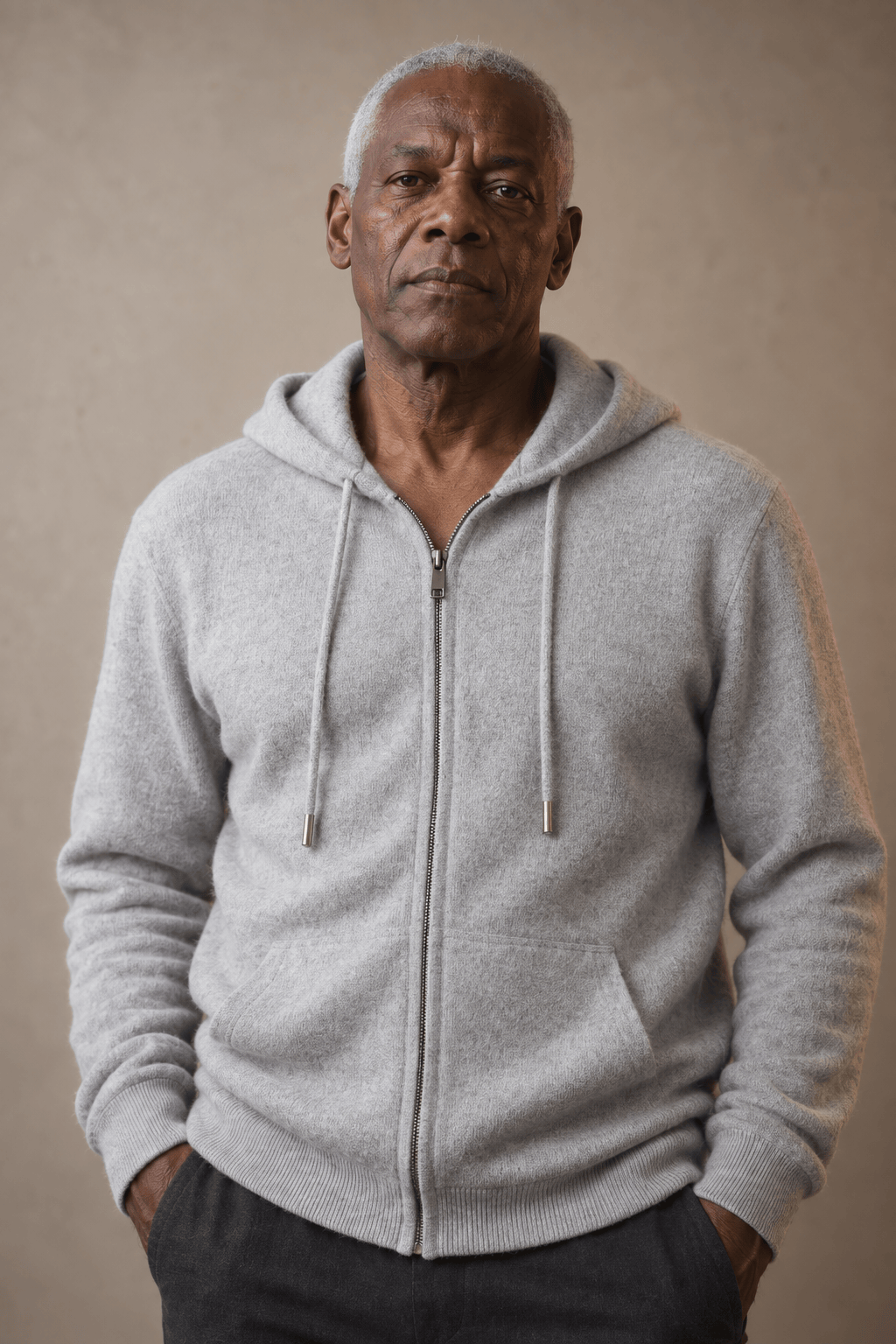 André Ferran Cashmere Zip-Hoodie