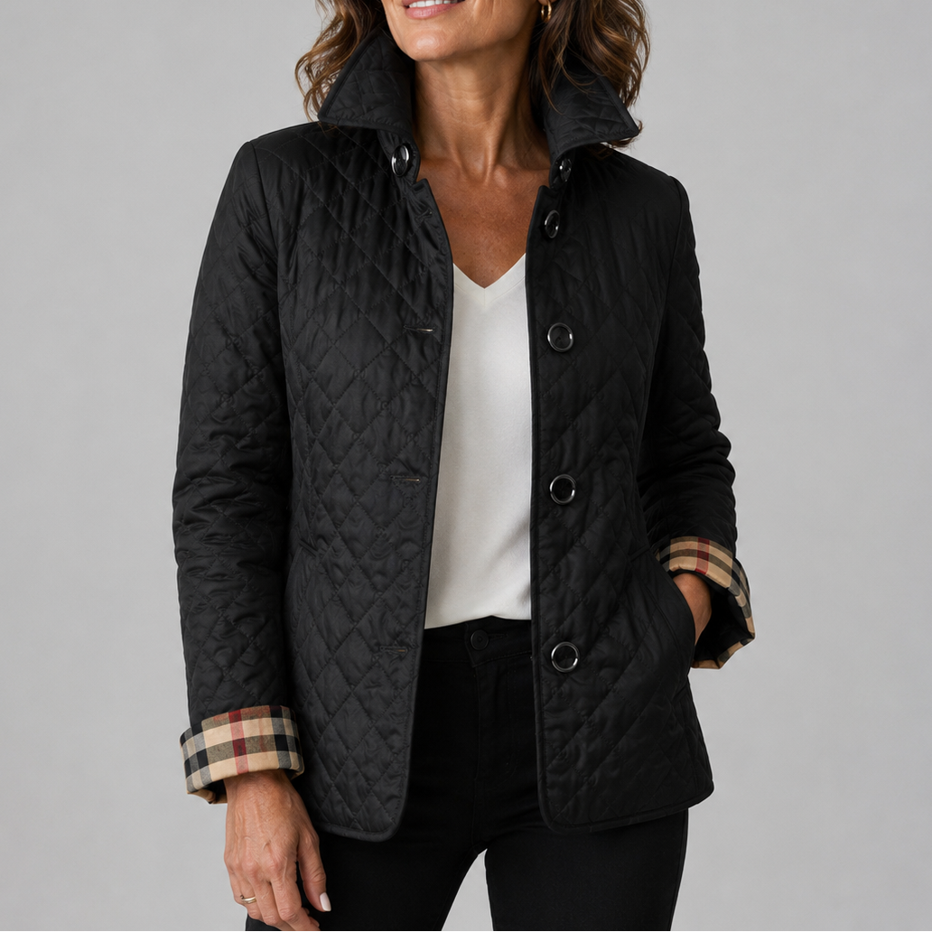 Simone Quilted Jacket - Black