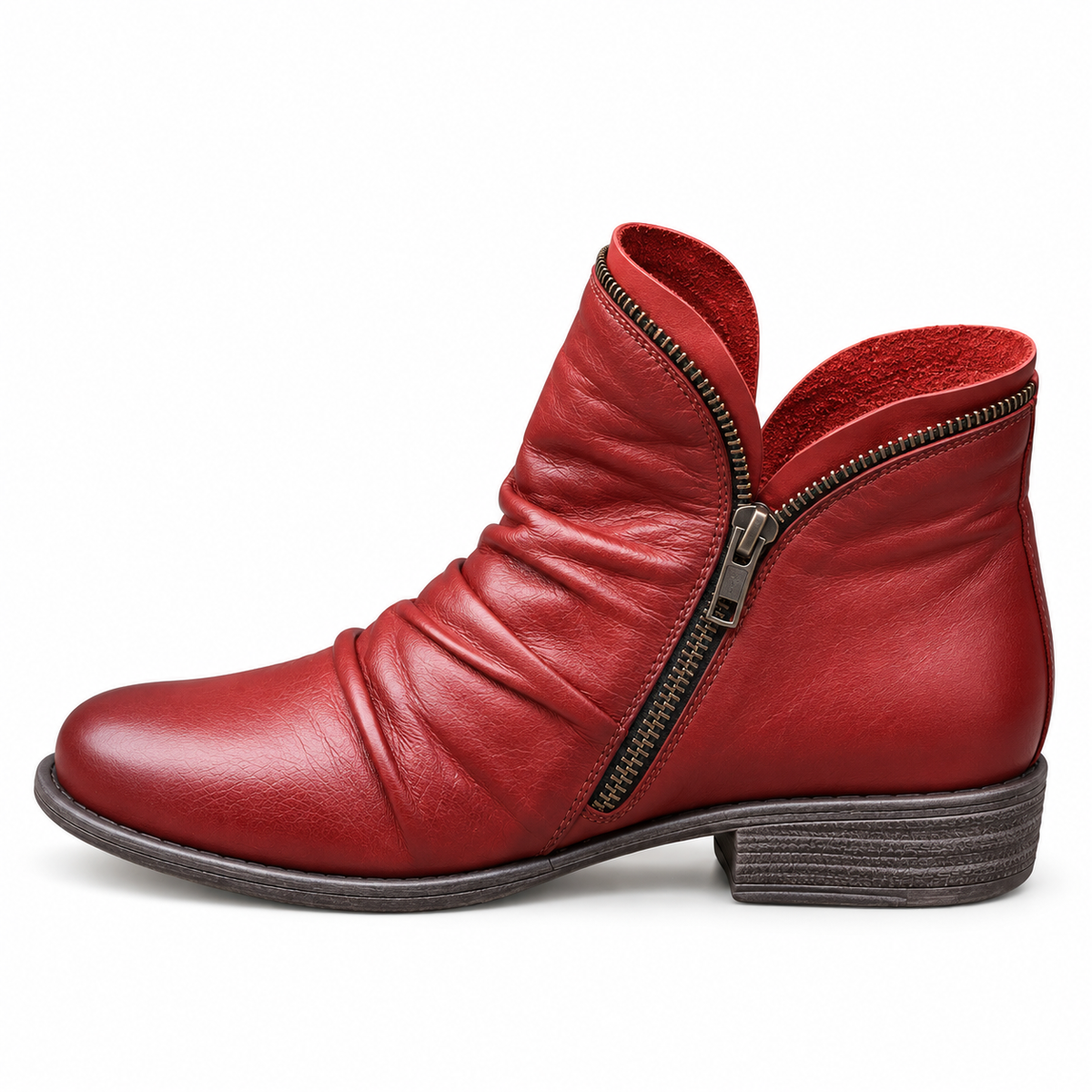 Carmen Ankle Boots - Red
