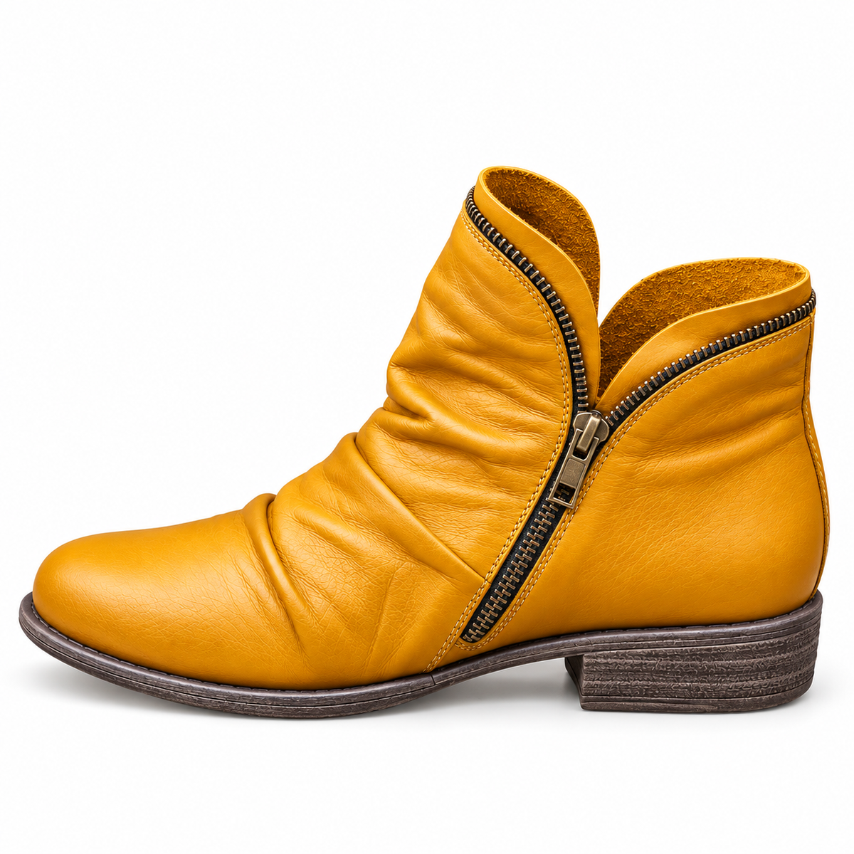 Carmen Ankle Boots - Yellow-brown