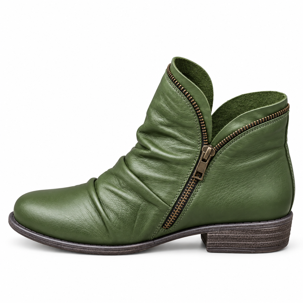Carmen Ankle Boots - Green