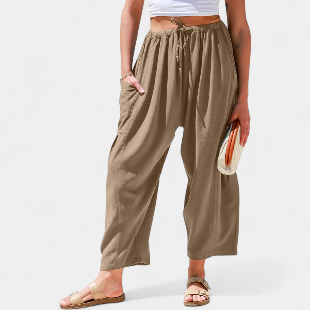 BREEZE™ – Flowy Linen Wide-Leg Beach Pants