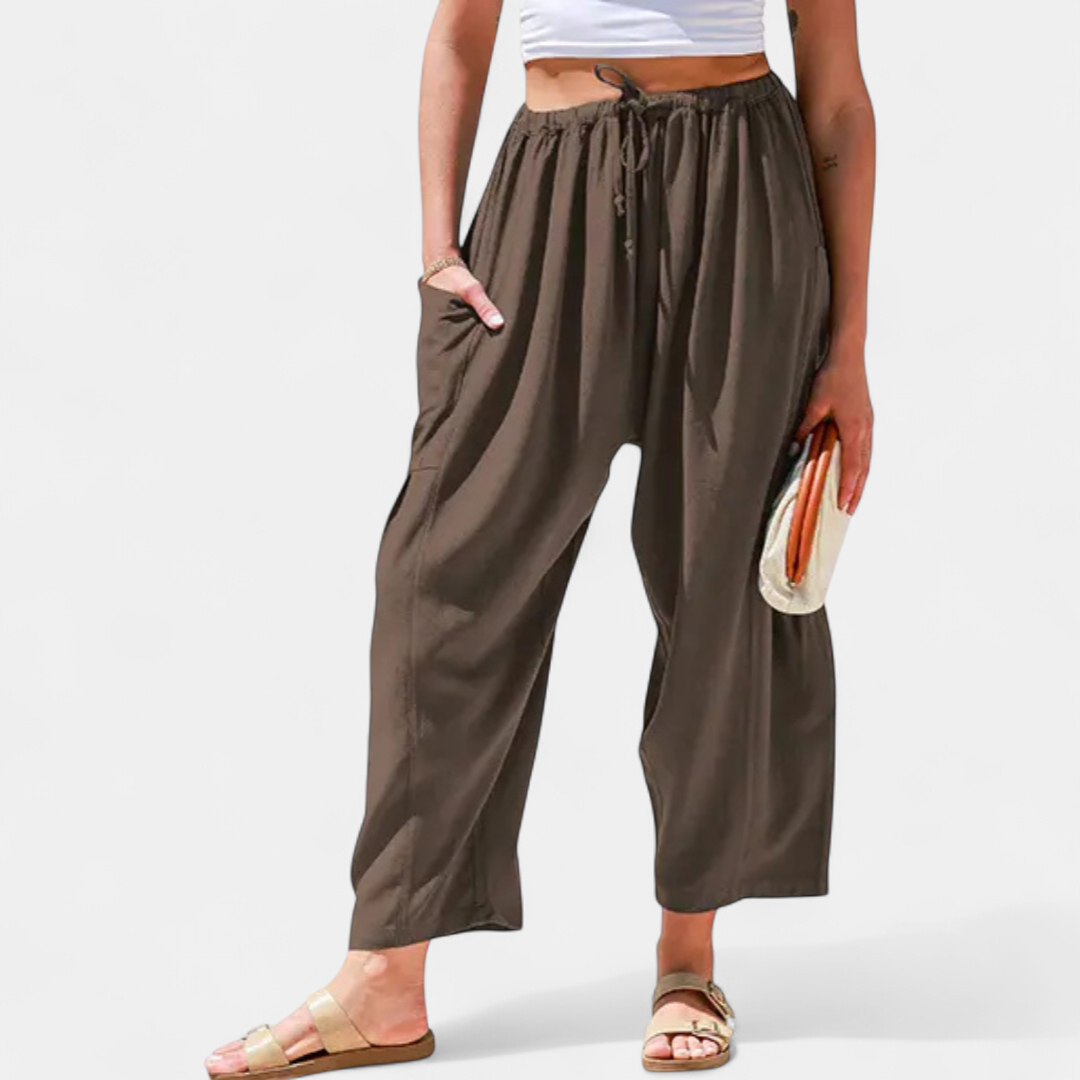 BREEZE™ – Flowy Linen Wide-Leg Beach Pants