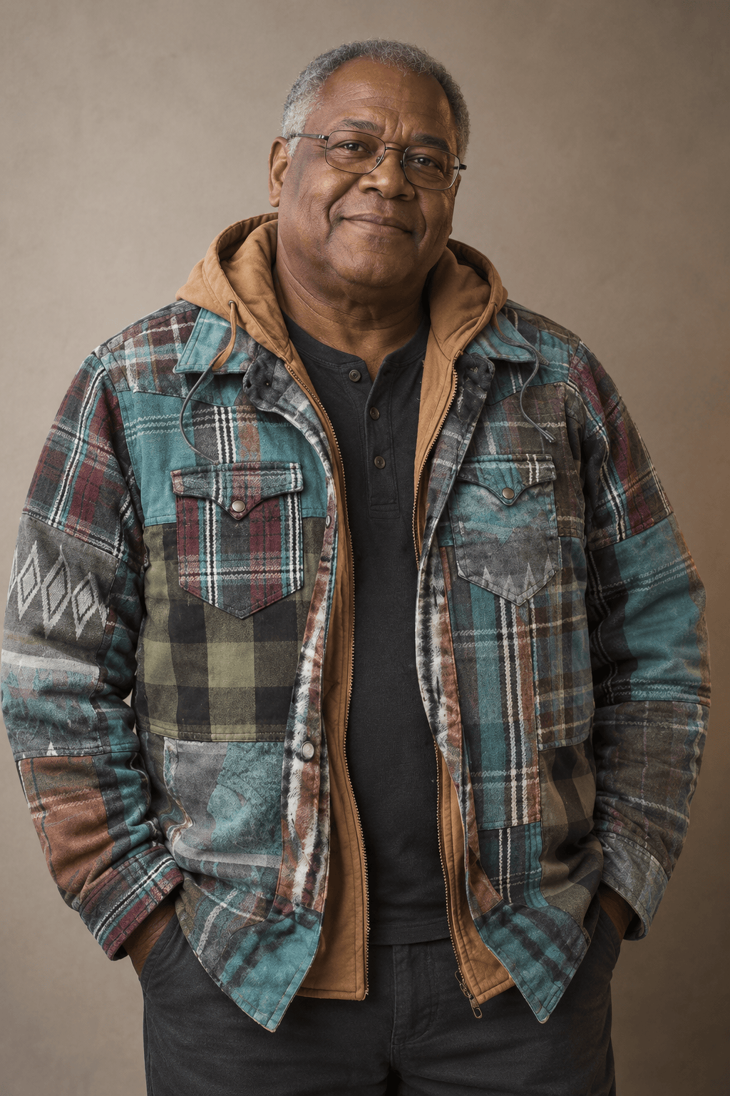 André Ferran Flannel Shirt Jacket