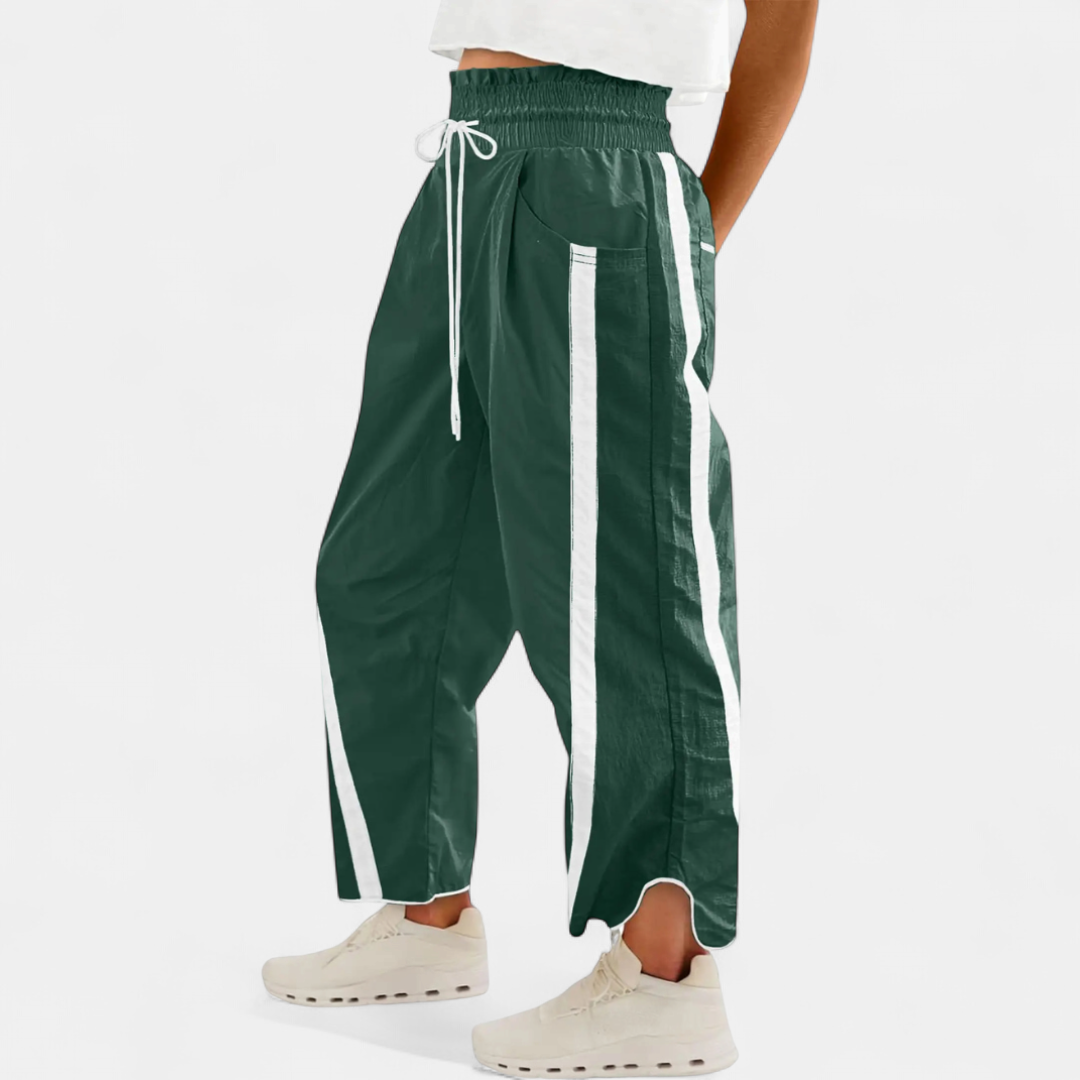 ALEX™ – Y2K Color-Block Drawstring Barrel Pants