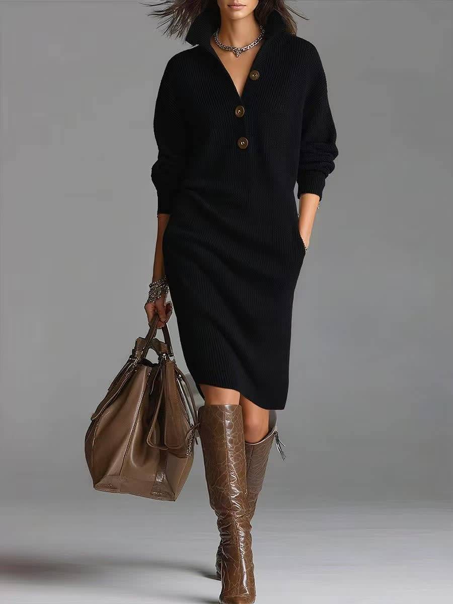 Marnie Jumper Dress Black