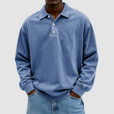Gordon | Men's Vintage Long-Sleeve Polo Shirt