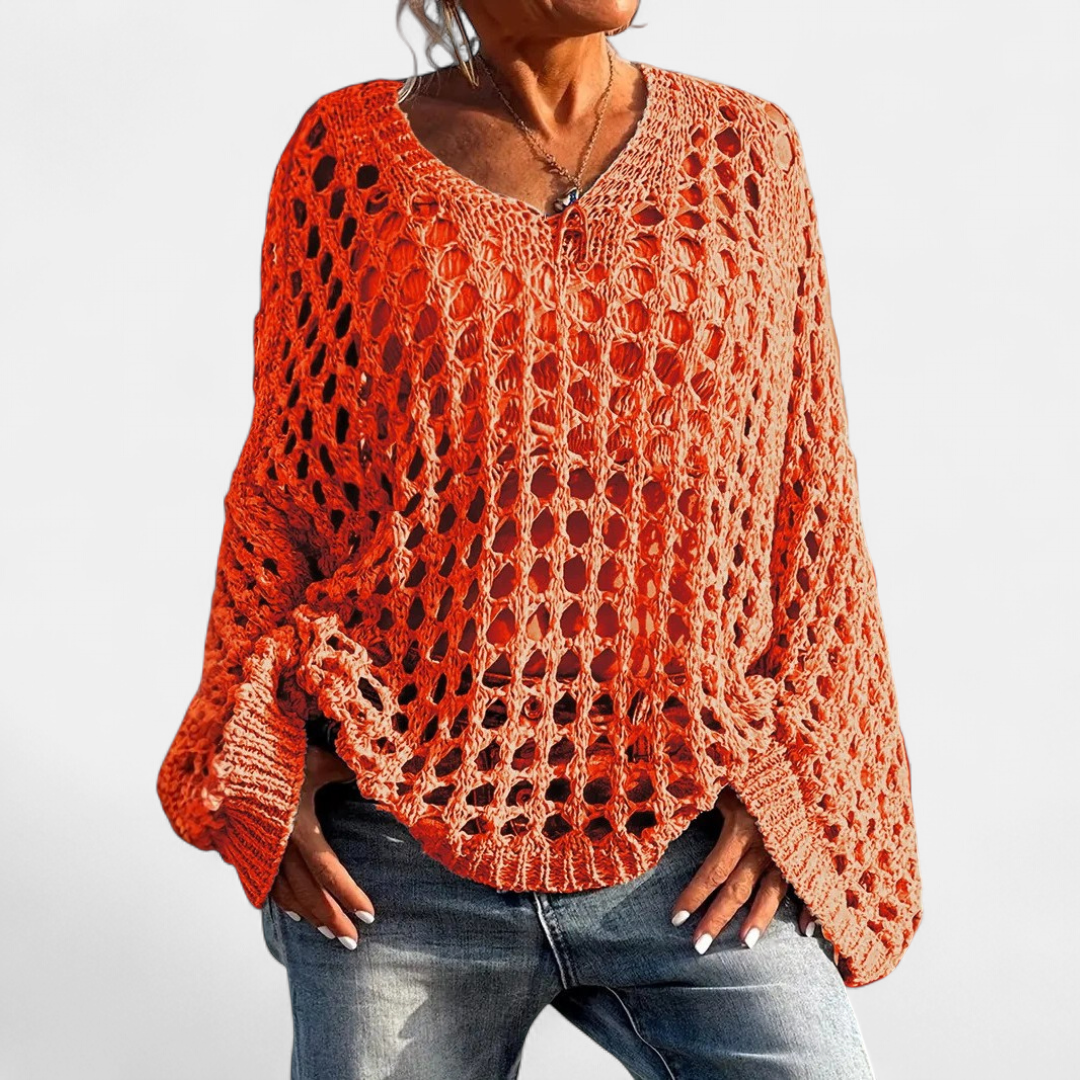 SOLÈNE™ – Sexy Open-Knit Beach Cover-Up