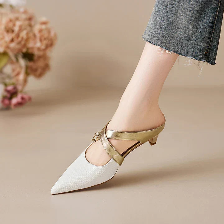 Zelle Genuine Leather Mules
