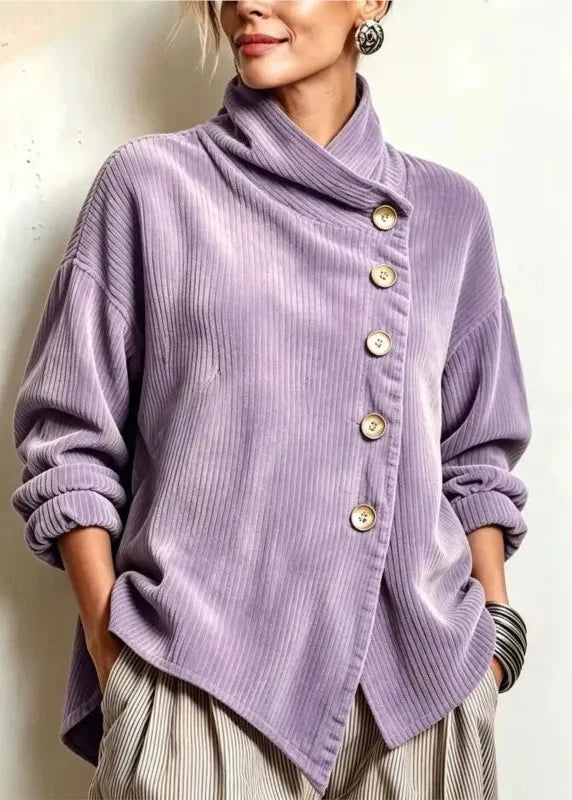 Olivia | Corduroy Button-Up Top