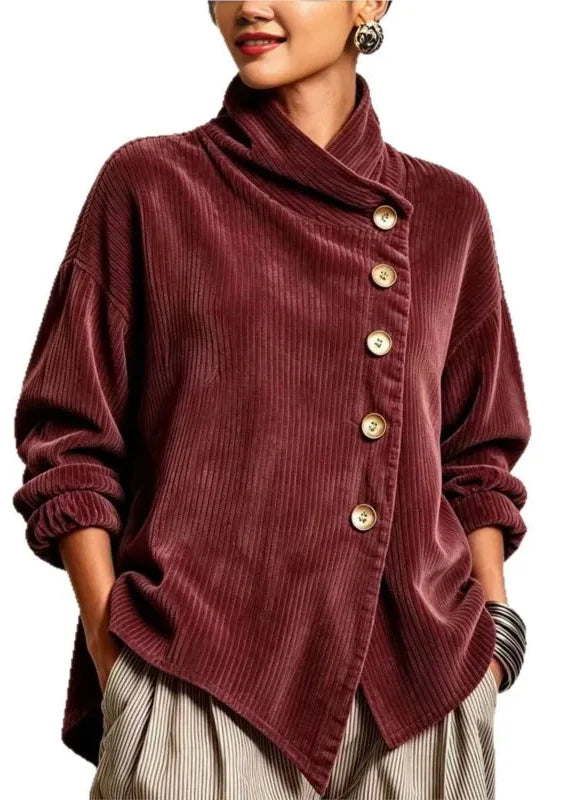 Olivia | Corduroy Button-Up Top