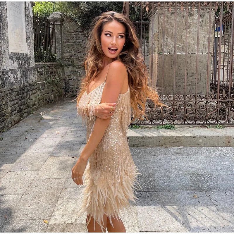 WILLOW | FRINGE MINI DRESS