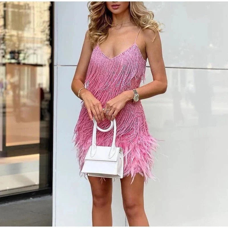 WILLOW | FRINGE MINI DRESS