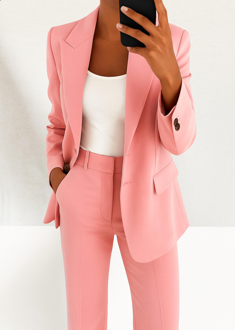 Francesca Suit Set - Pink