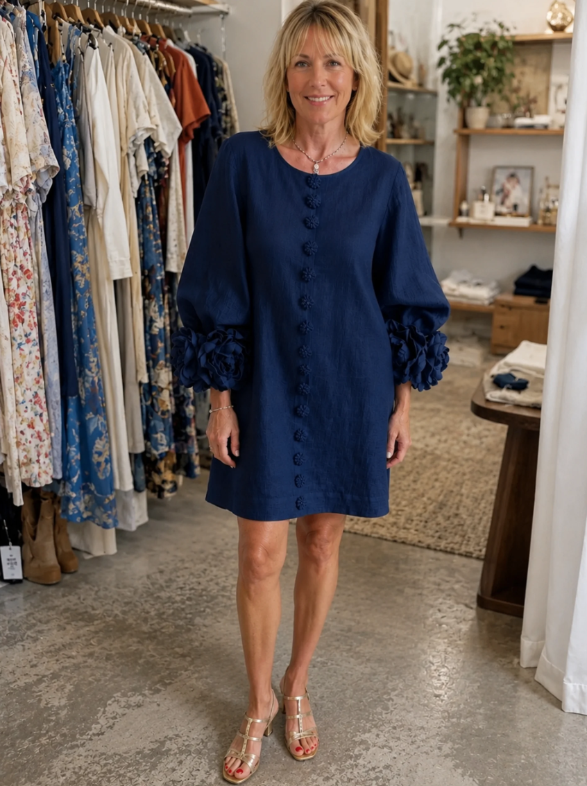 Maureen Floral Button-Down Mini Dress
