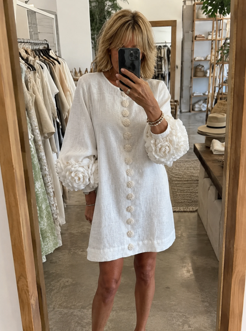 Maureen Floral Button-Down Mini Dress