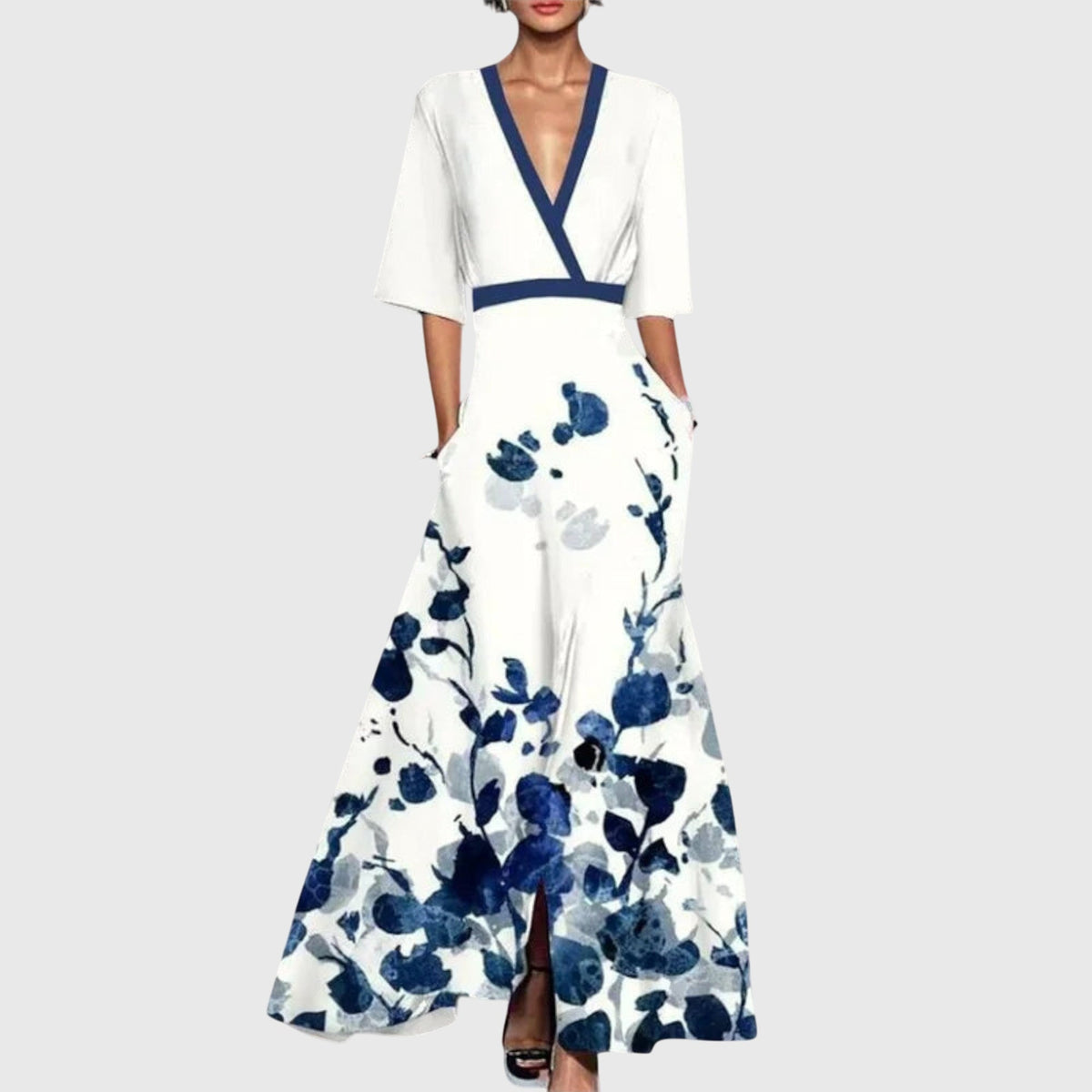 Winifred Elegant Dress in White