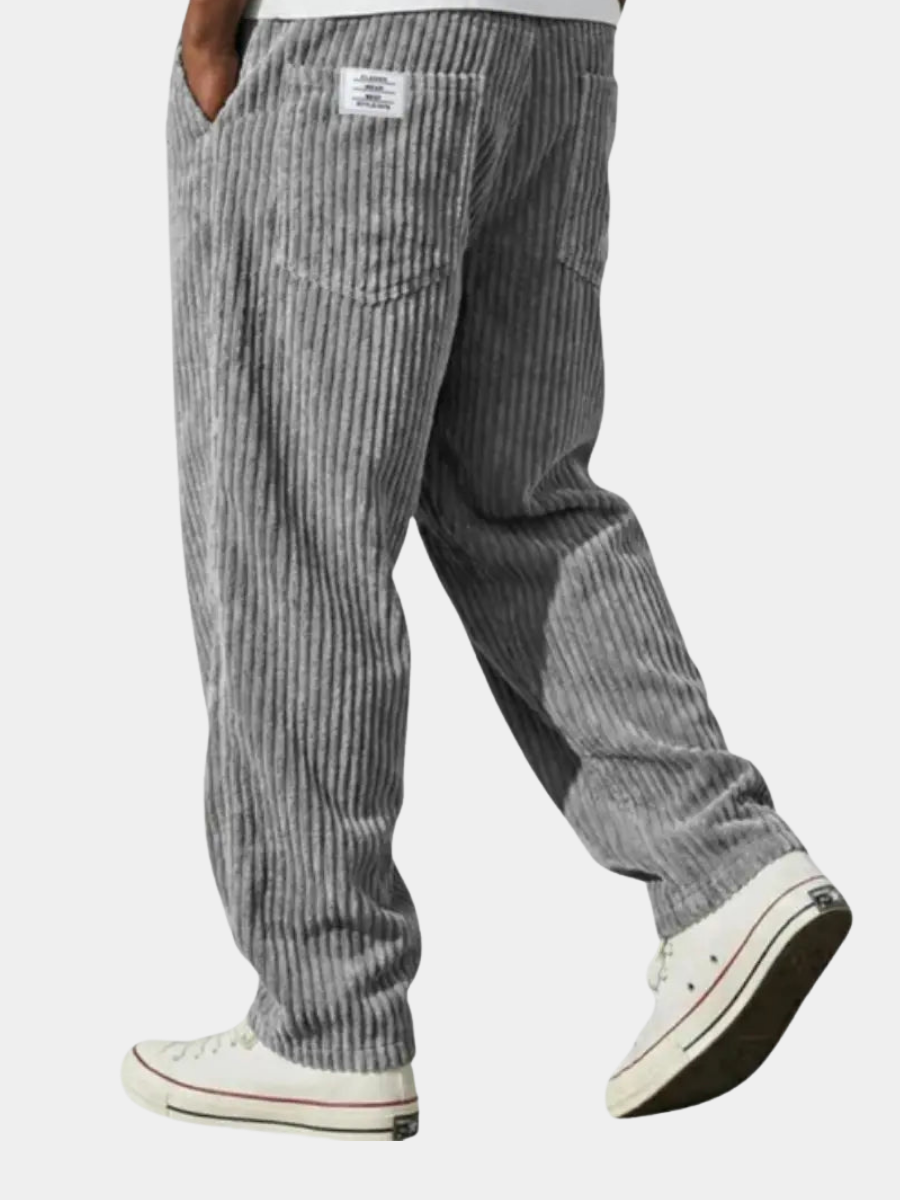 Walter Men's Corduroy Pants in Gray