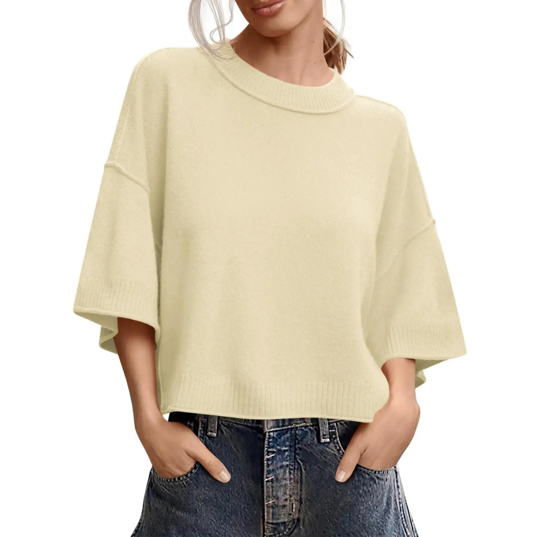BREEZY™ – Lightweight Round Neck Knit Cardigan