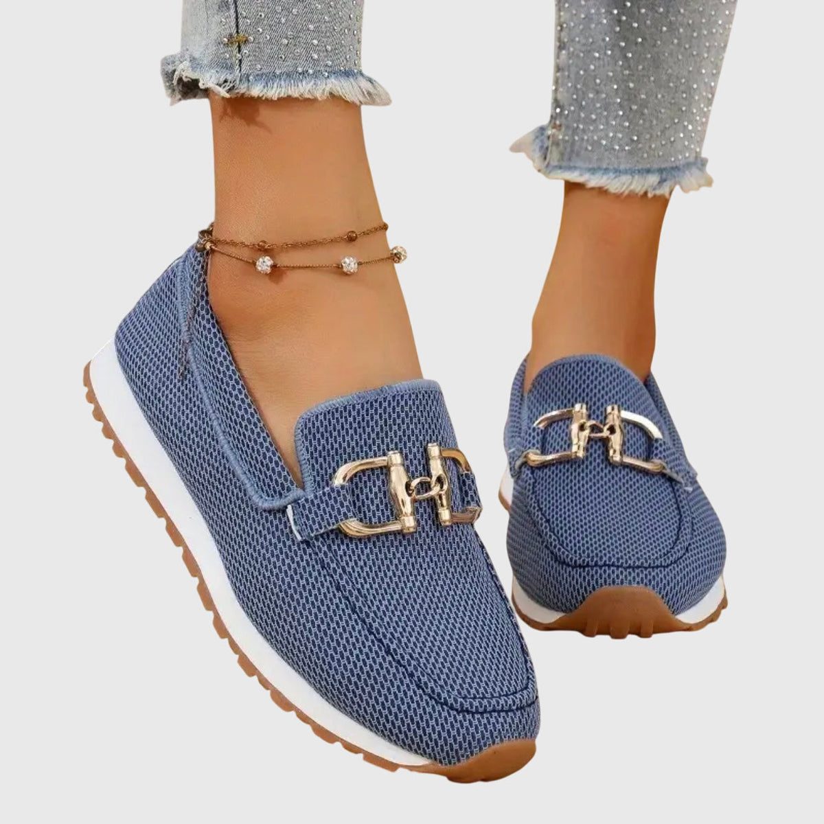 Mabel Orthopedic Loafers in Blue