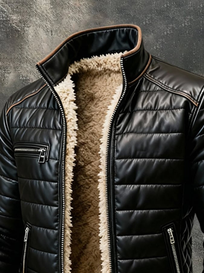 Aldrin - Quilted Sherpa-Lined Jacket