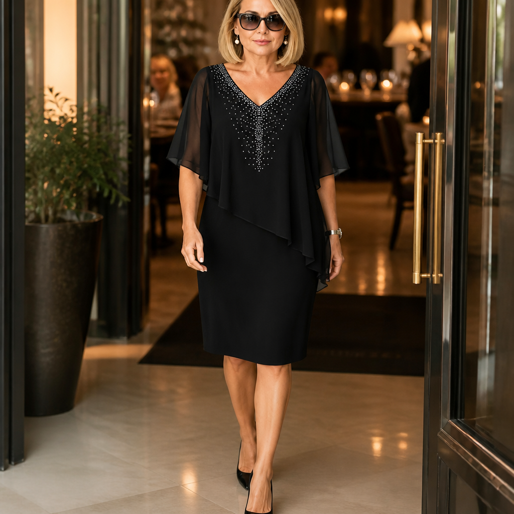 Wilma Elegant Draped Dress