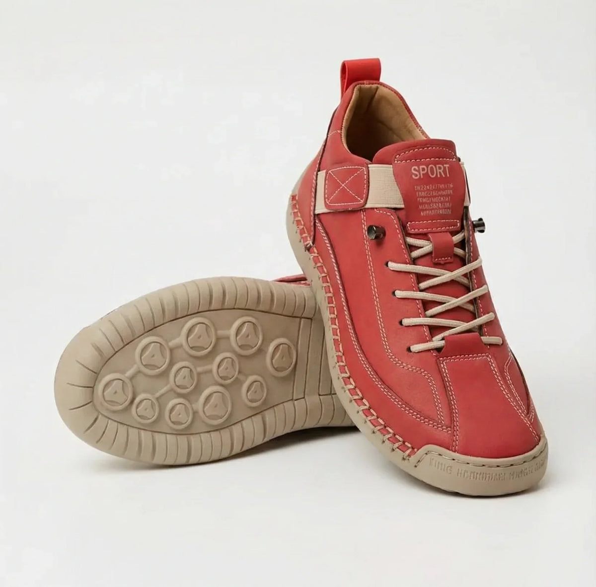 Helen Orthopedic Comfort Sneakers - Red